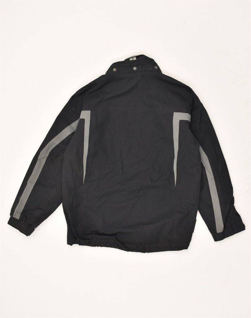 MOUNTAIN WAREHOUSE Boys Rain Jacket 9-10 Years Black Colourblock Polyester | Vintage Mountain Warehouse | Thrift | Second-Hand Mountain Warehouse | Used Clothing | Messina Hembry 