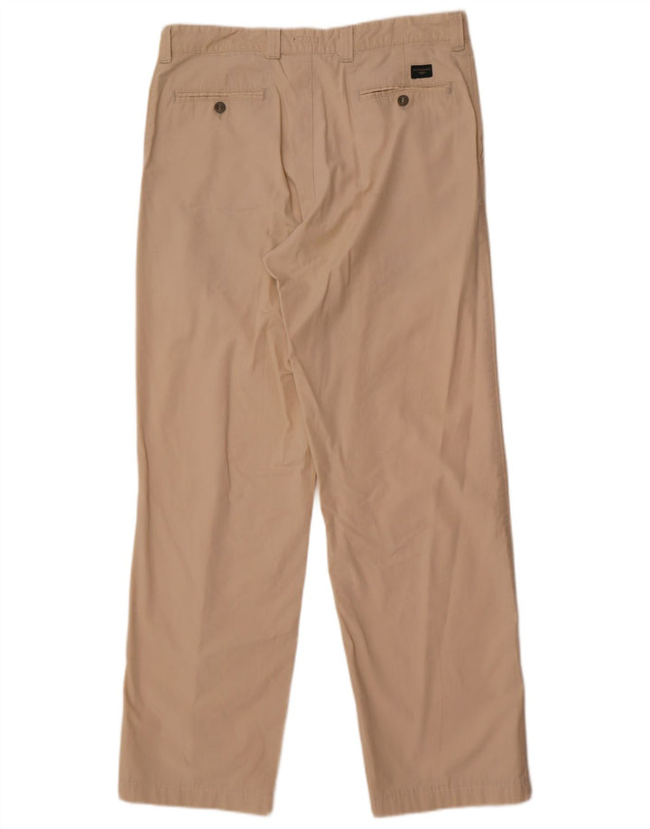 Dockers Mens Khakis Straight Chino Trousers W34 L34 Beige