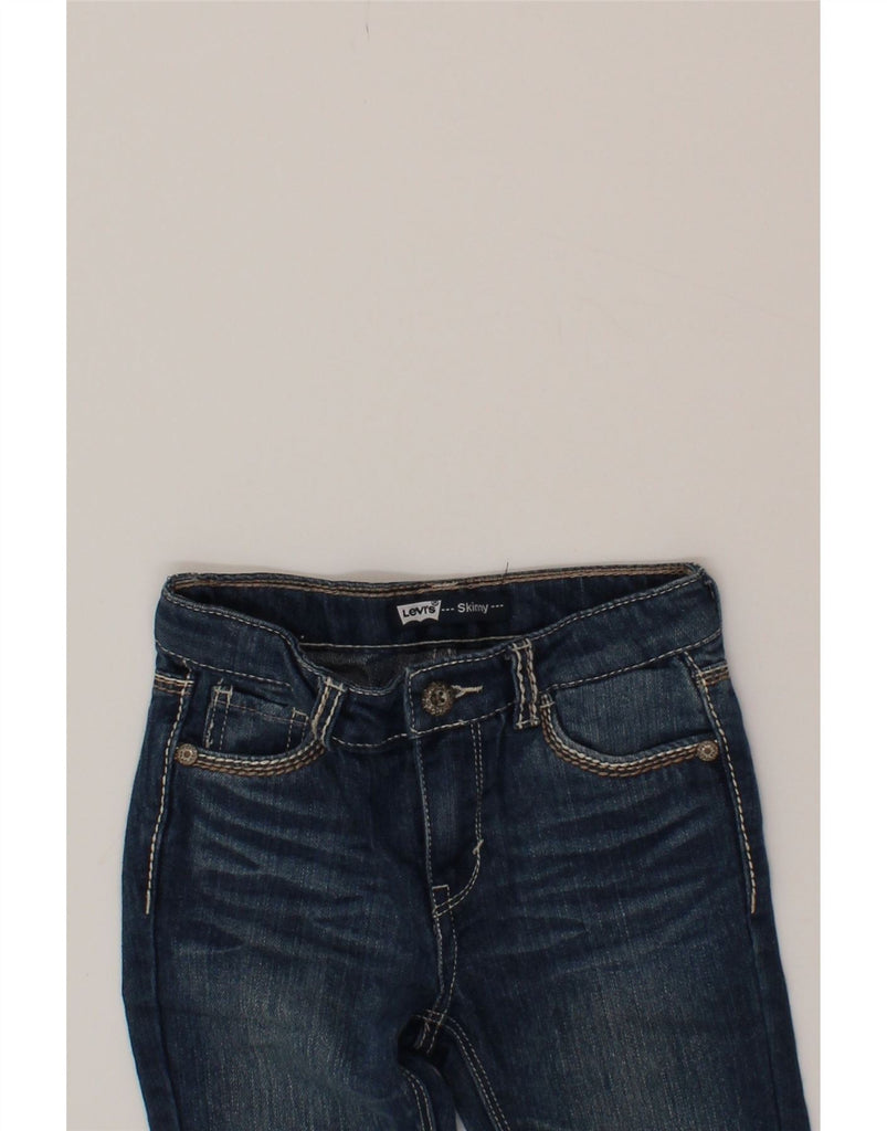 LEVI'S Girls Skinny Jeans 5-6 Years W20 L20 Blue Cotton Vintage Levi's and Second-Hand Levi's from Messina Hembry 