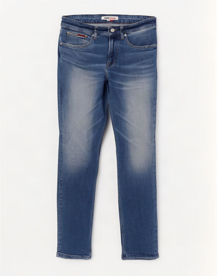 Tommy Hilfiger Mens Slim Jeans W30 L32 Blue Cotton