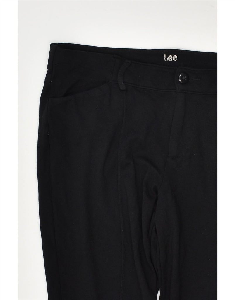 LEE Womens Straight Casual Trousers W34 L26  Black | Vintage Lee | Thrift | Second-Hand Lee | Used Clothing | Messina Hembry 