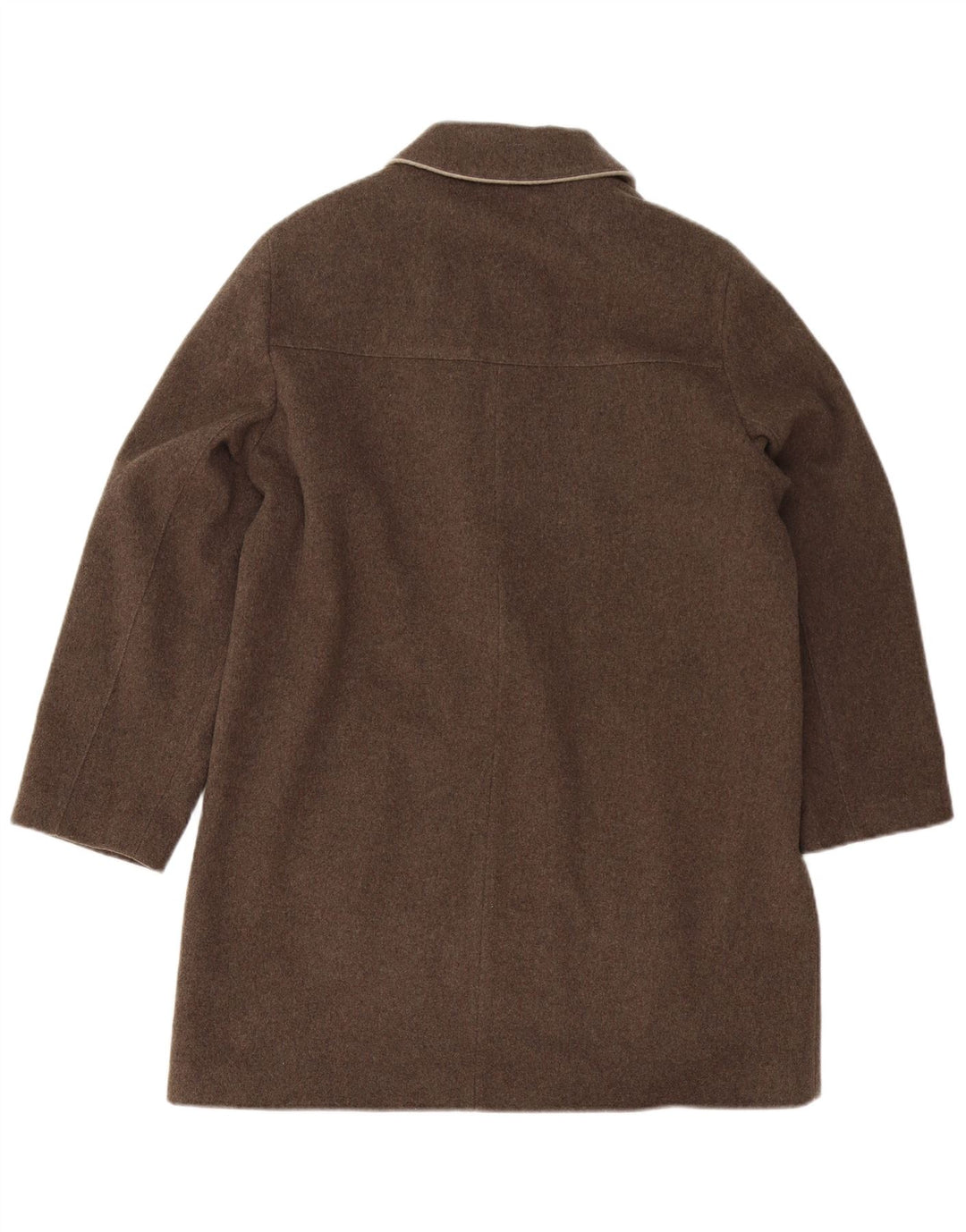 Eastex Womens Overcoat UK 12 Medium Brown Wool