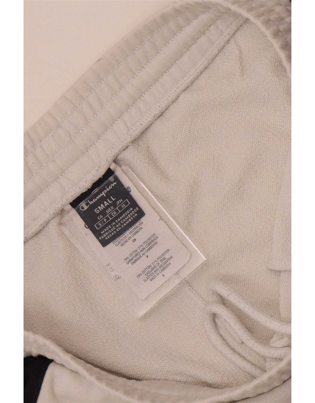 Champion Mens Sport Shorts Small White Colourblock Cotton