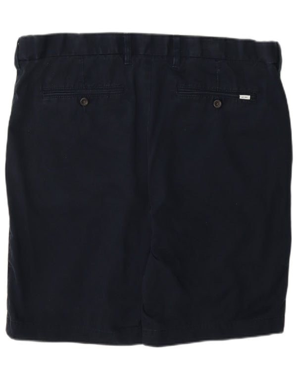 Marks & Spencer Mens Chino Shorts W38 XL Navy Blue Cotton