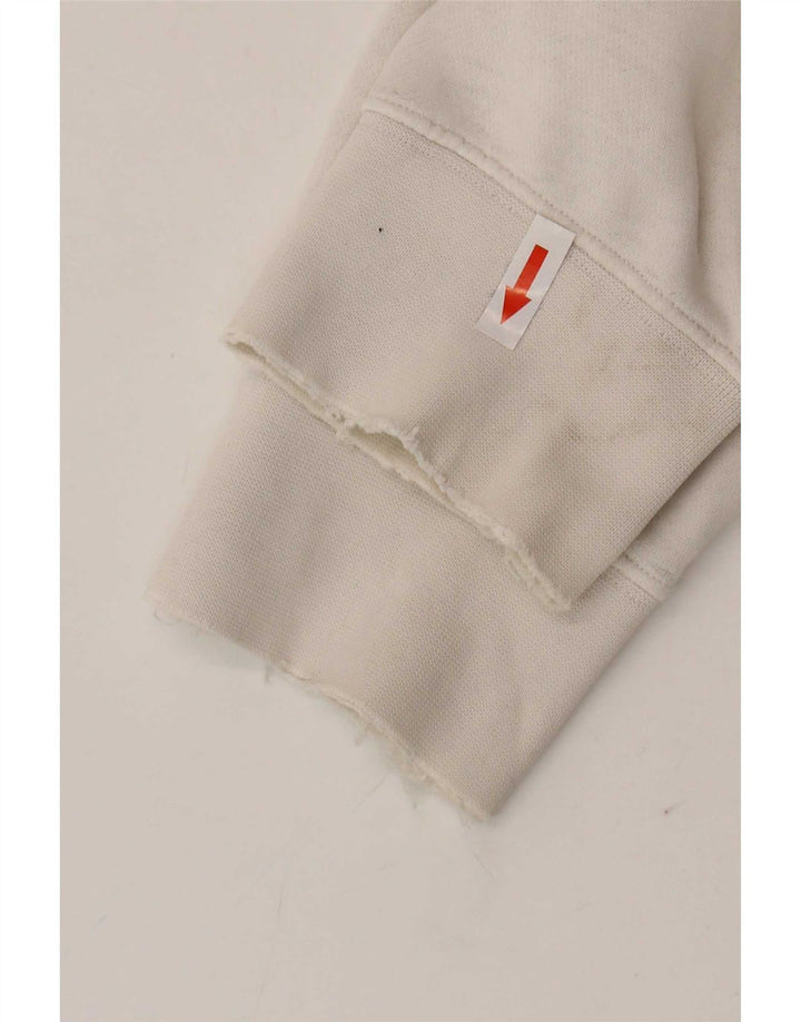 Nike Mens Hoodie Jumper Large White Cotton