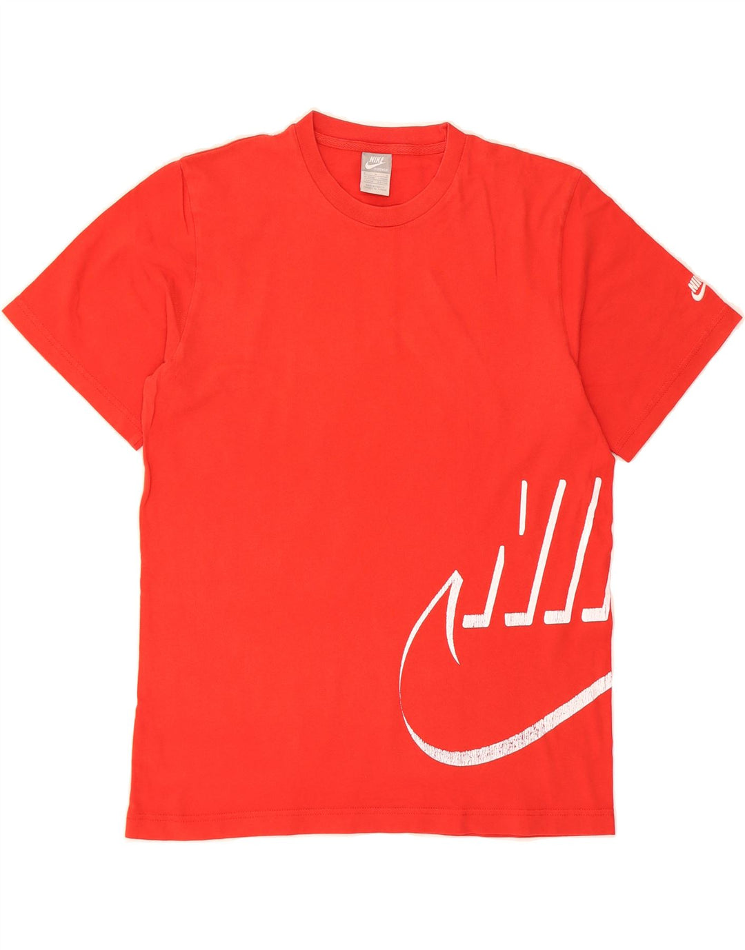 NIKE Mens Graphic T-Shirt Top UK 38/40 Medium Red Vintage Nike and Second-Hand Nike from Messina Hembry 