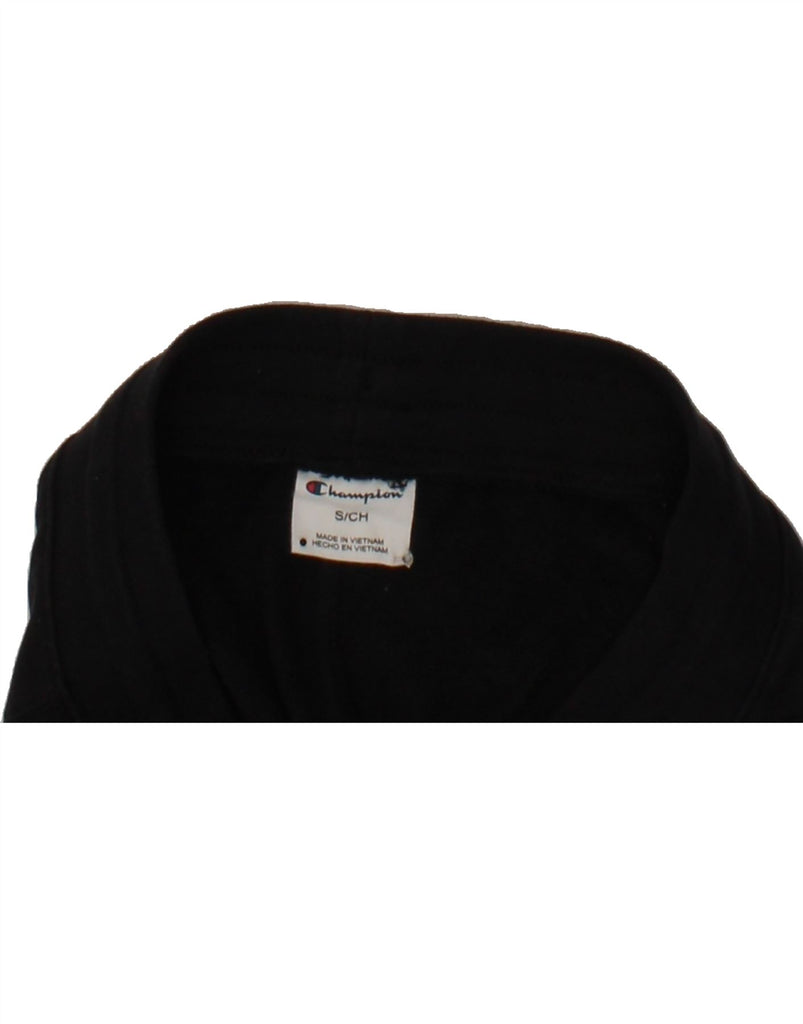 CHAMPION Womens Sport Shorts UK 10 Small  Black Cotton Vintage Champion and Second-Hand Champion from Messina Hembry 