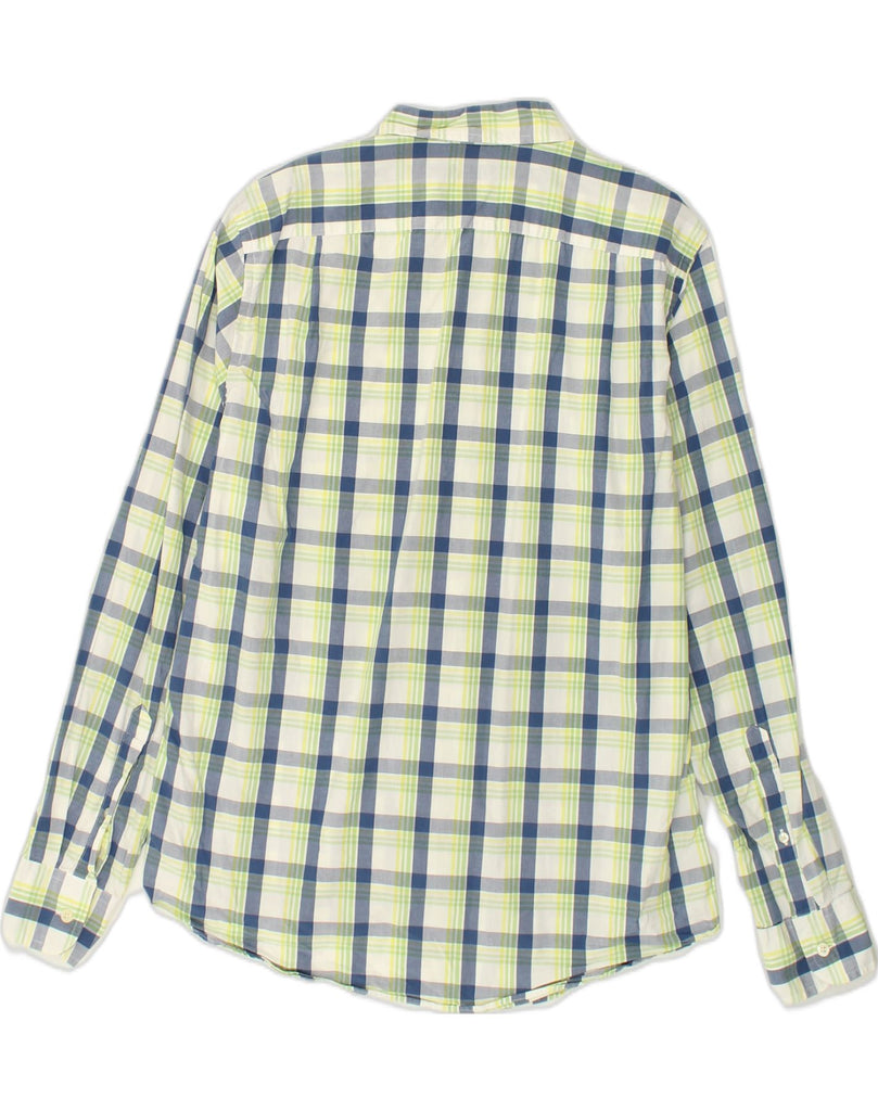 J. CREW Mens Shirt Medium Green Check Cotton | Vintage J. Crew | Thrift | Second-Hand J. Crew | Used Clothing | Messina Hembry 