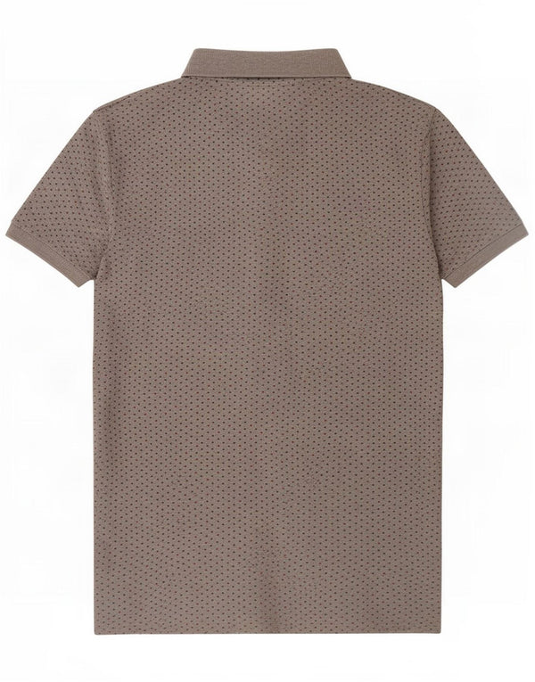Jack Wills Mens Polo Shirt Small Grey Spotted Cotton