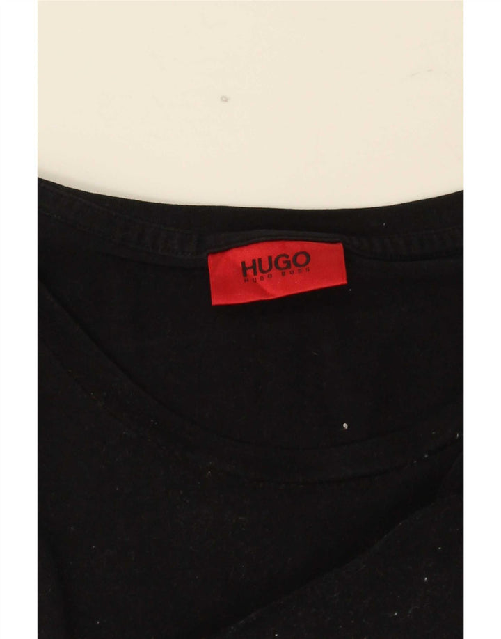 Hugo Boss Mens T-Shirt Top 2XL Black Cotton