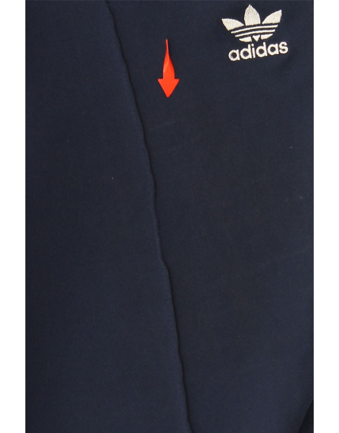 ADIDAS Mens Tracksuit Trousers Medium  Navy Blue Cotton