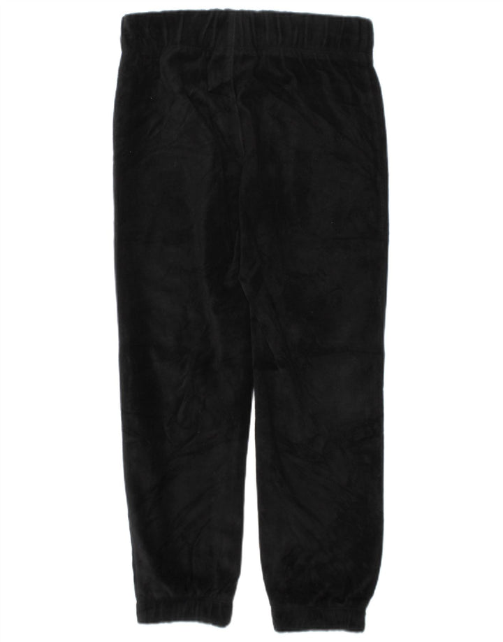 NIKE Girls Velvet Tracksuit Trousers Joggers 4-5 Years Small Black