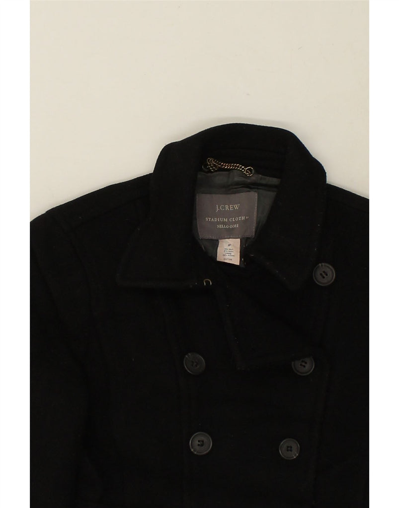 J. CREW Womens Pea Coat US 2 XS Black Wool | Vintage J. Crew | Thrift | Second-Hand J. Crew | Used Clothing | Messina Hembry 