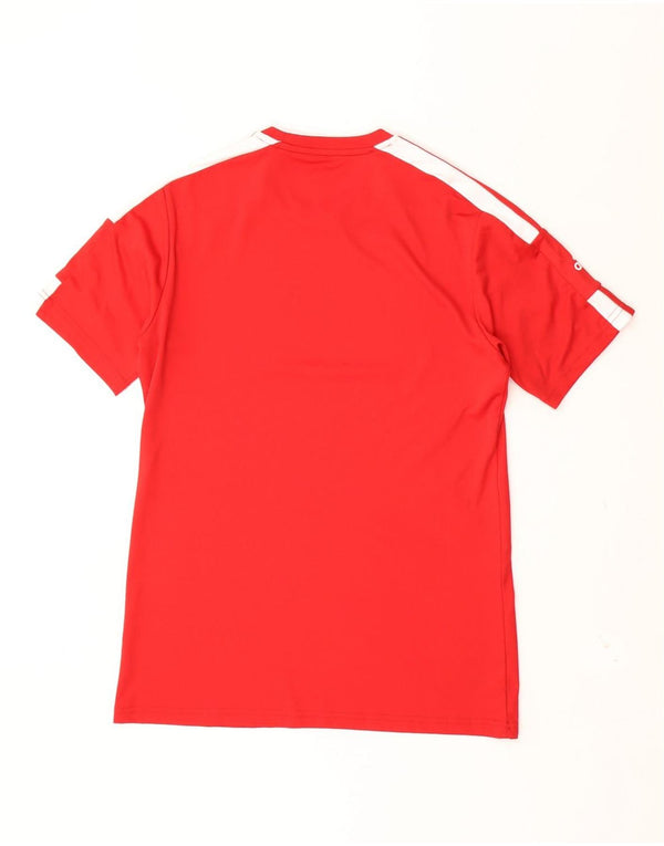 Adidas Mens Aeroready T-Shirt Top Small Red Colourblock