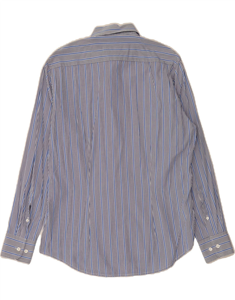 FRED PERRY Mens Slim Fit Shirt Medium Blue Striped Cotton Vintage Fred Perry and Second-Hand Fred Perry from Messina Hembry 