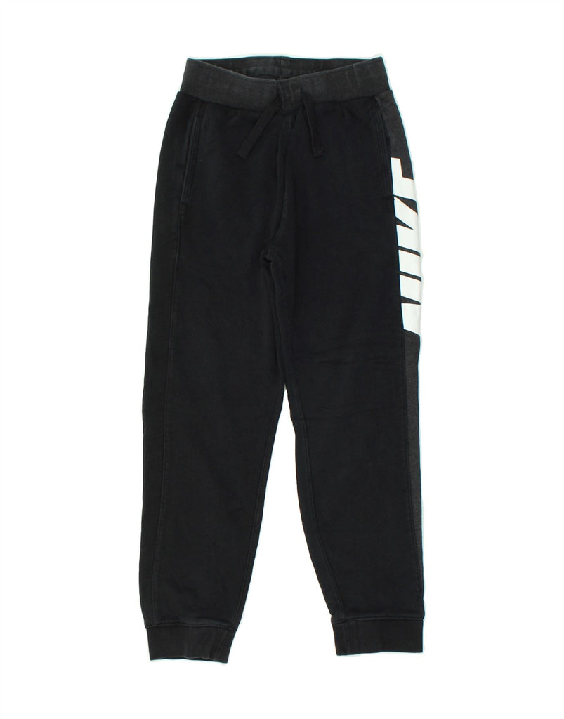 NIKE Boys Standard Fit Tracksuit Trousers Joggers 10-11 Years Medium Black | Vintage Nike | Thrift | Second-Hand Nike | Used Clothing | Messina Hembry 