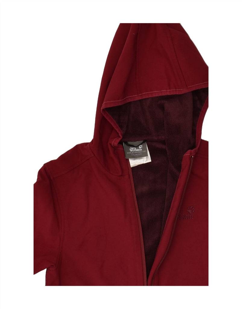 JACK WOLFSKIN Girls Hooded Windbreaker Jacket 7-8 Years Burgundy Polyester | Vintage Jack Wolfskin | Thrift | Second-Hand Jack Wolfskin | Used Clothing | Messina Hembry 