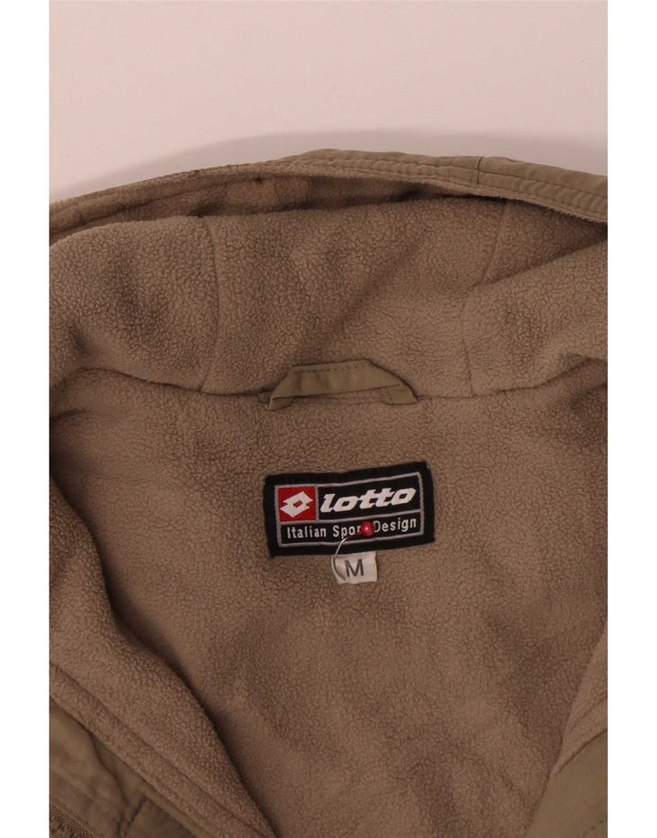 Lotto Boys Graphic Hooded Windbreaker Jacket 11-12 Years Medium Khaki