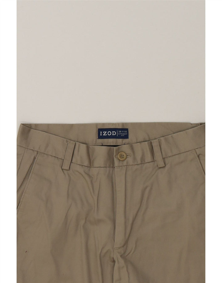 IZOD Mens Straight Chino Trousers W28 L29  Beige Cotton Vintage Izod and Second-Hand Izod from Messina Hembry 