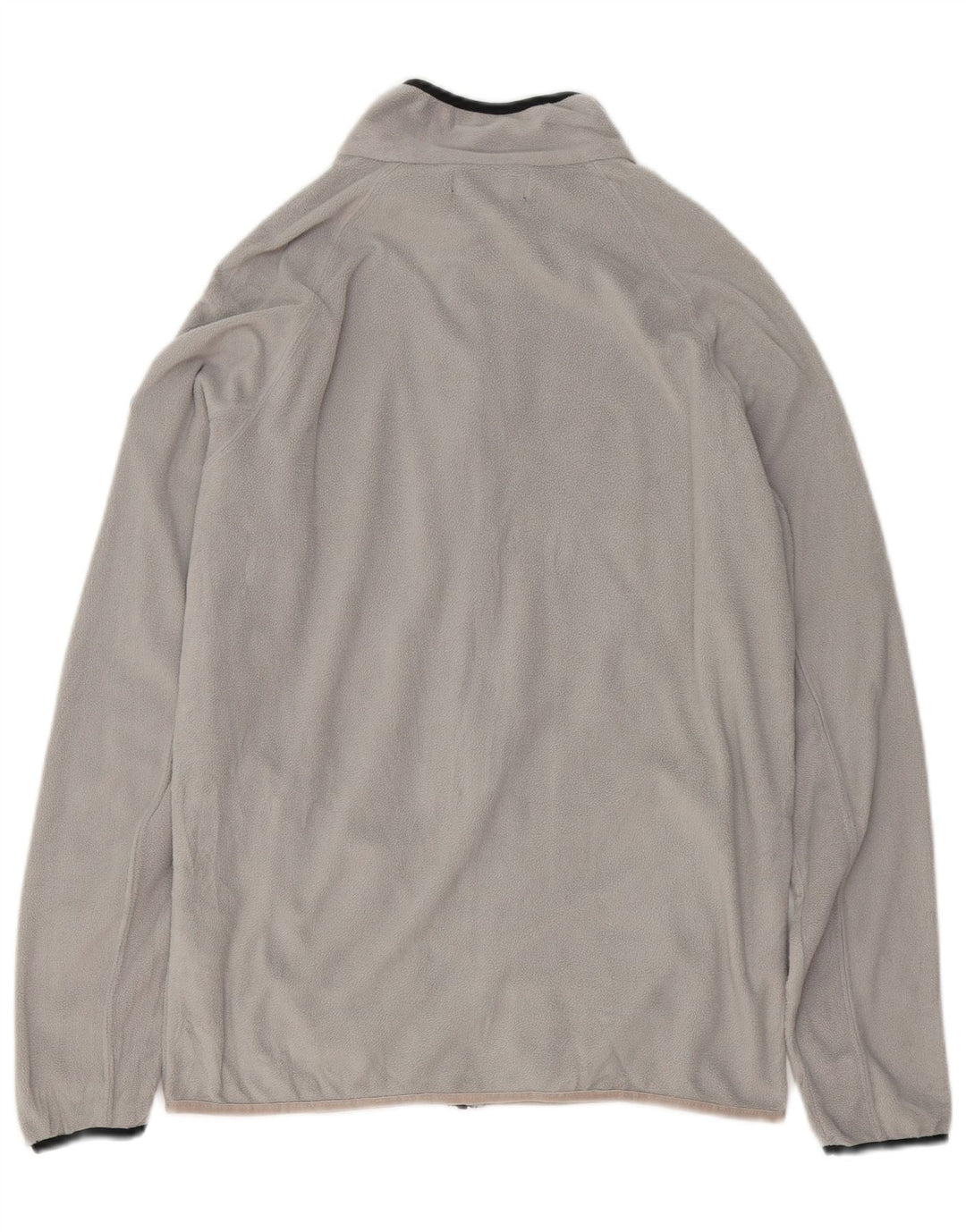 TRUSSARDI Womens Fleece Jacket UK 18 XL Grey Polyester