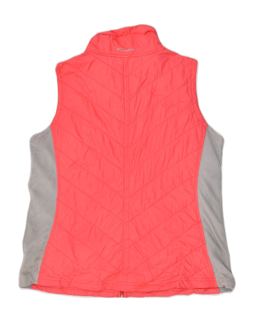 COLUMBIA Womens Gilet UK 18 XL Red Colourblock Polyester | Vintage Columbia | Thrift | Second-Hand Columbia | Used Clothing | Messina Hembry 