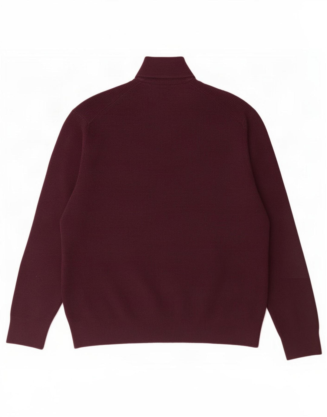 Marks & Spencer Mens Zip Neck Jumper Sweater 3XL Burgundy Polyester