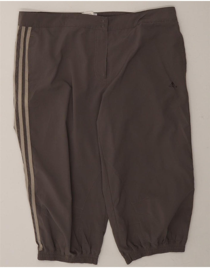 ADIDAS Womens Climalite Bermuda Shorts UK 16 Large W38 Grey Polyester Vintage Adidas and Second-Hand Adidas from Messina Hembry 