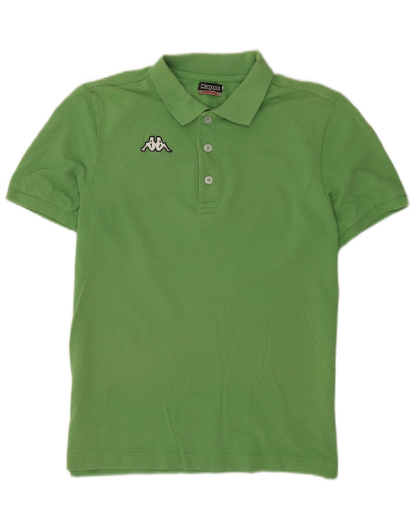 Kappa Mens Polo Shirt Medium Green Cotton