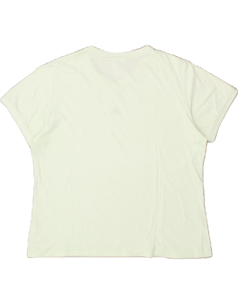 ADIDAS Womens T-Shirt Top UK 16 Large Green Cotton Vintage Adidas and Second-Hand Adidas from Messina Hembry 