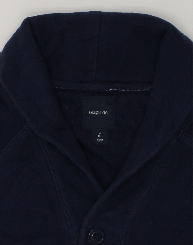 GAP Boys Cardigan Sweater 7-8 Years Medium Navy Blue Cotton | Vintage Gap | Thrift | Second-Hand Gap | Used Clothing | Messina Hembry 