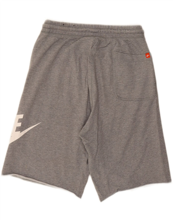 NIKE Mens Graphic Sport Shorts Small Grey Cotton Vintage Nike and Second-Hand Nike from Messina Hembry 