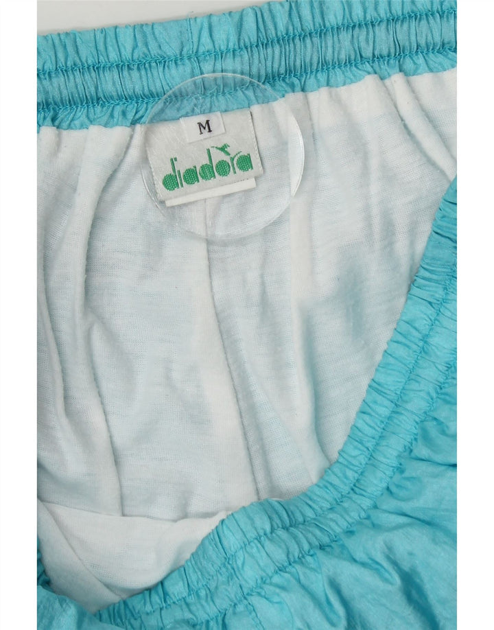 Diadora Mens Tracksuit Trousers Joggers Medium  Blue Nylon