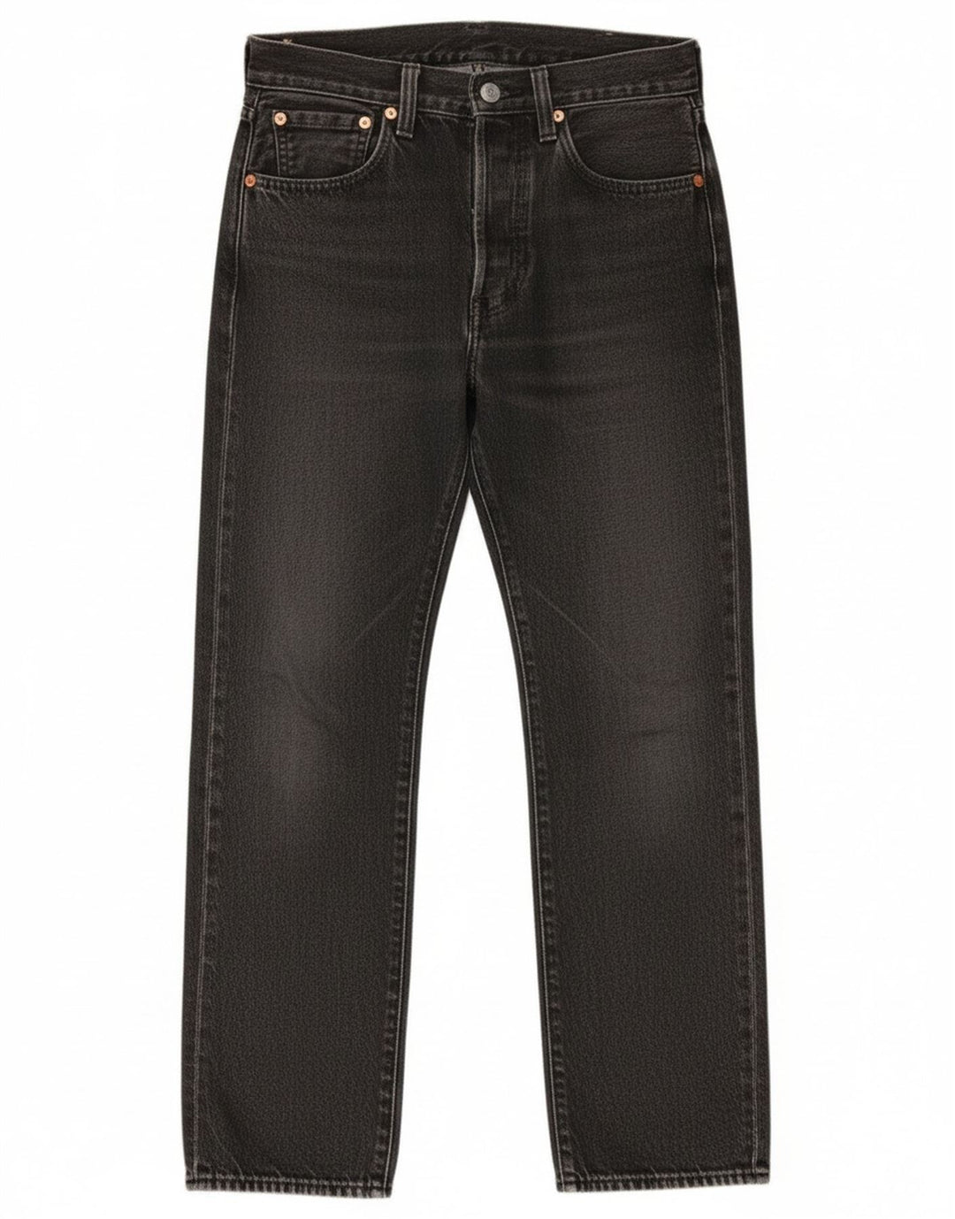 Levi's Mens 501 Straight Jeans W28 L28 Grey Cotton