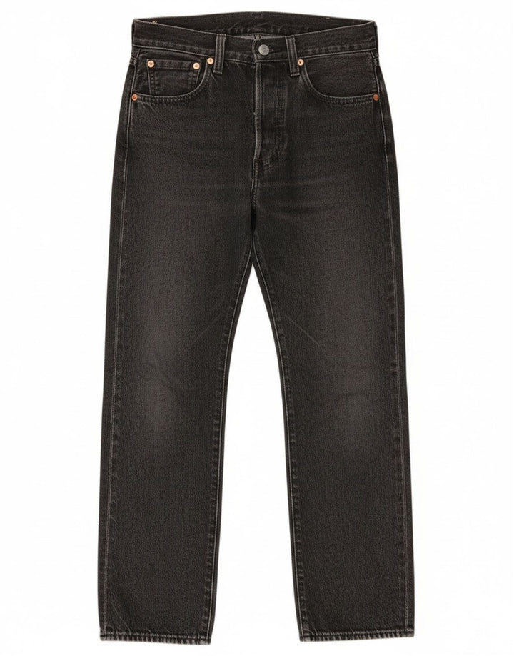 Levi's Mens 501 Straight Jeans W28 L28 Grey Cotton