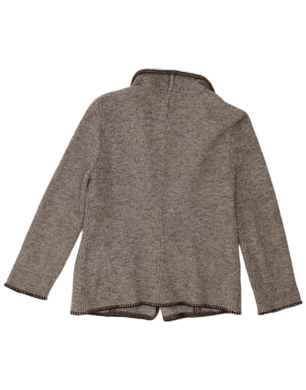 Luisa Spagnoli Womens 2 Button Blazer Jacket UK 14 Large Grey Virgin Wool