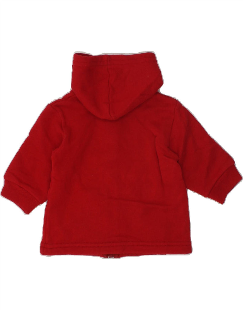 BENETTON Baby Girls Zip Hoodie Sweater 0-3 Months Red Cotton | Vintage Benetton | Thrift | Second-Hand Benetton | Used Clothing | Messina Hembry 