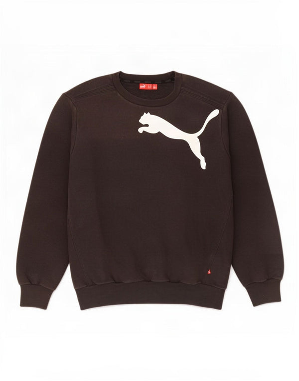 Puma Mens Graphic Sweatshirt Jumper Medium Black