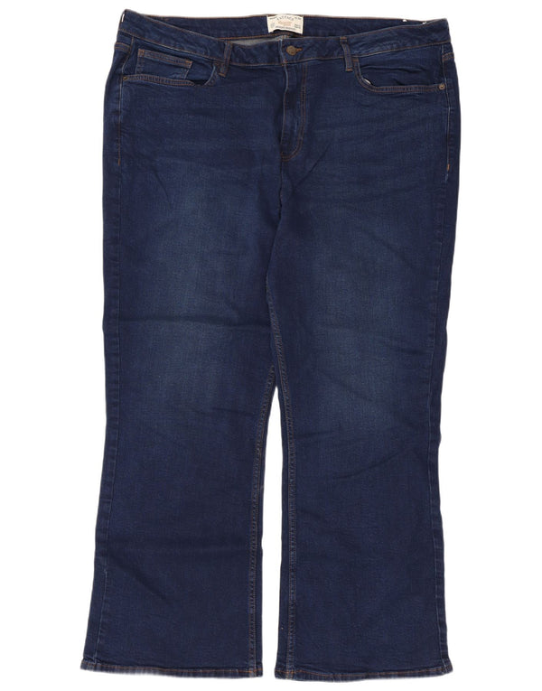 Fat Face Womens Bootcut Jeans UK 22 3XL W42 L29 Navy Blue Cotton