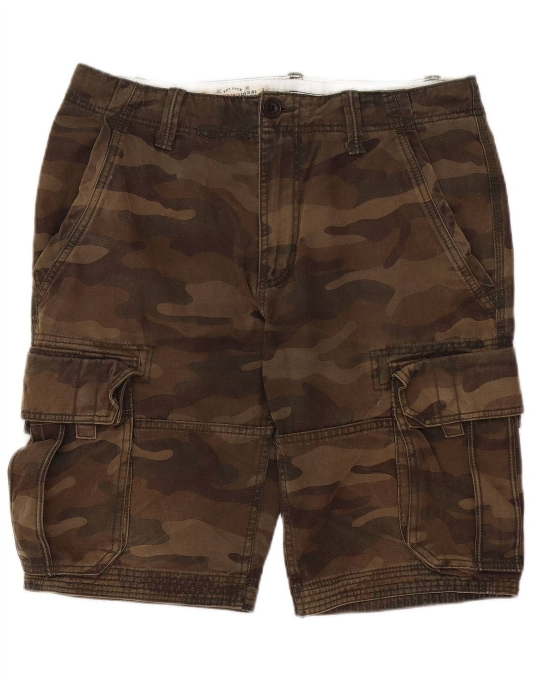 Fat Face Mens Cargo Shorts W32 Medium Khaki Camouflage Cotton