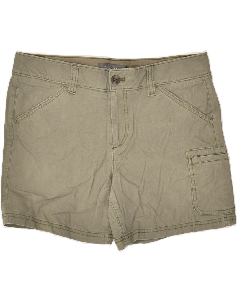 EDDIE BAUER Womens Chino Shorts US 8 Medium W30  Khaki Cotton | Vintage Eddie Bauer | Thrift | Second-Hand Eddie Bauer | Used Clothing | Messina Hembry 