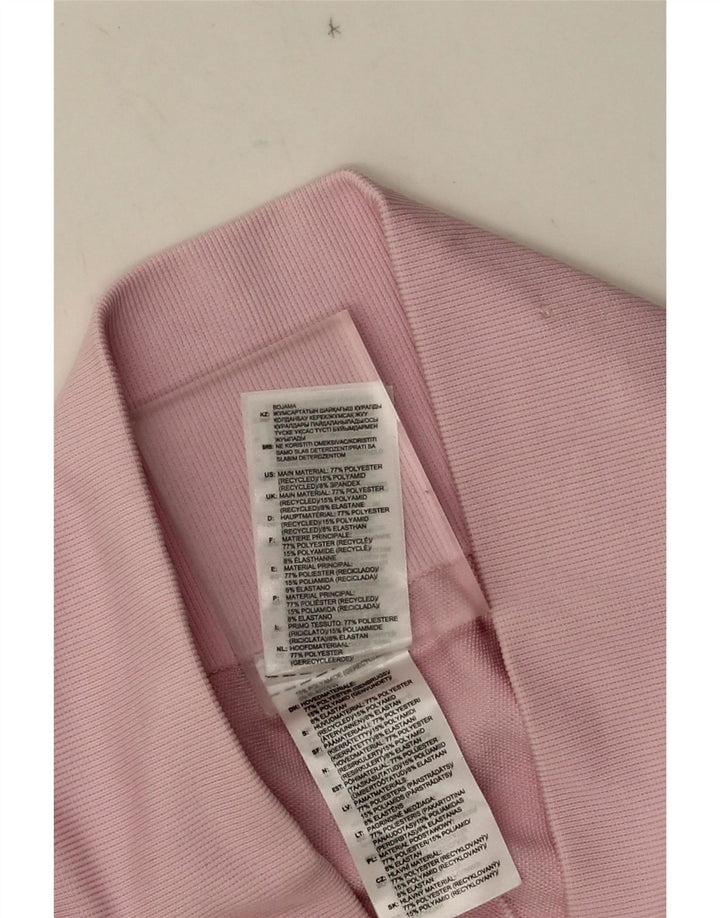 Adidas Womens Capri Leggings UK 12 Medium  Pink Polyester