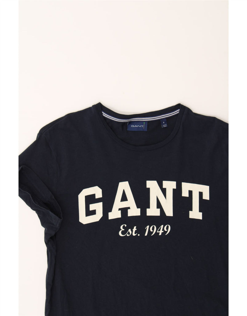 GANT Mens Graphic T-Shirt Top Small Navy Blue Cotton Vintage Gant and Second-Hand Gant from Messina Hembry 