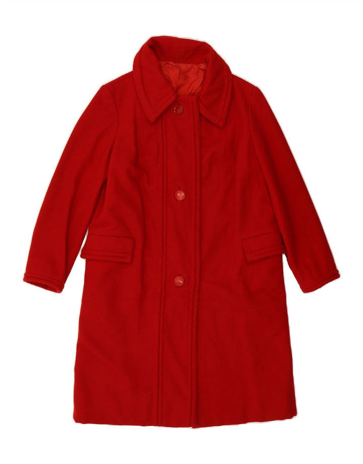 CONFEZZIONI Womens Overcoat UK 14 Large Red Vintage Confezzioni and Second-Hand Confezzioni from Messina Hembry 