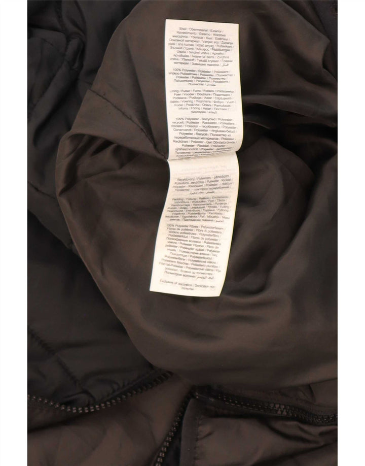 Jack & Jones Mens Hooded Padded Jacket UK 42 XL Black Polyester