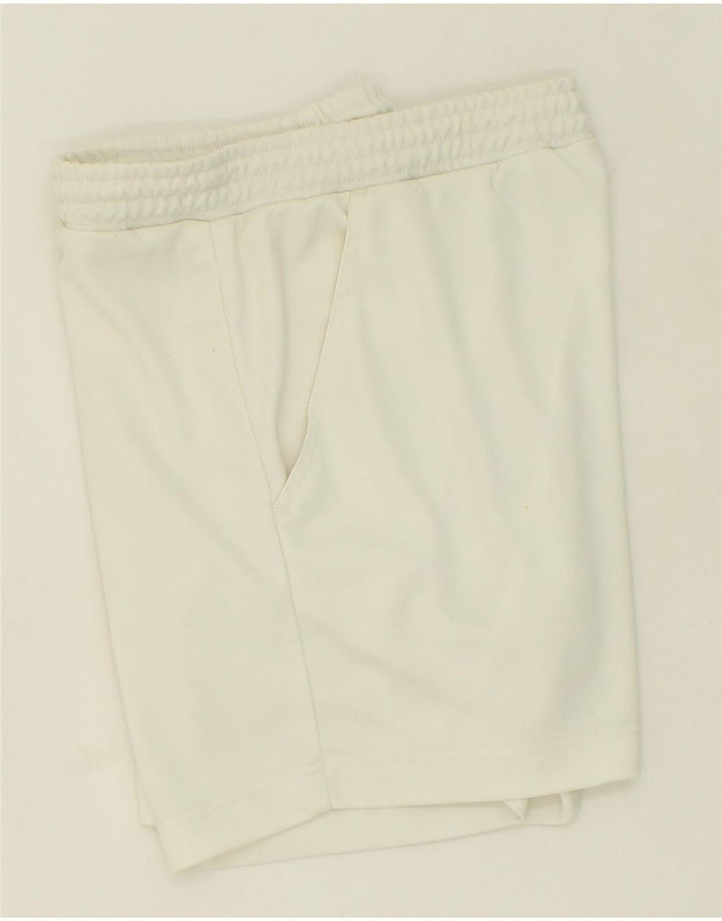 VINTAGE Mens Sport Shorts Large White Polyester | Vintage Vintage | Thrift | Second-Hand Vintage | Used Clothing | Messina Hembry 