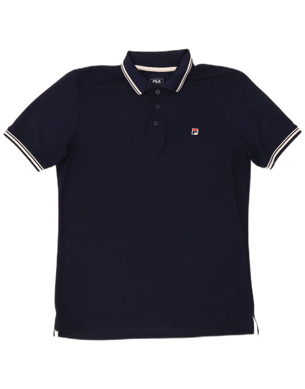 Fila Mens Polo Shirt XL Navy Blue Polyester