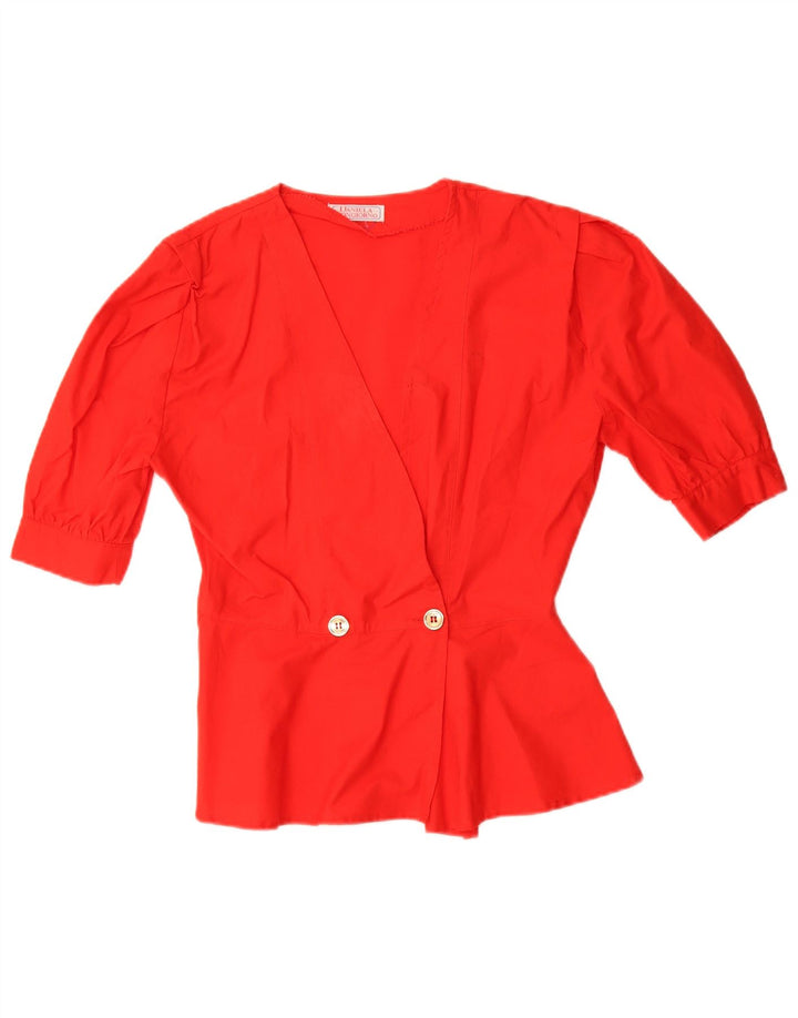 Vintage Womens 2 Piece Skirt Set IT 42 Medium W28 Red