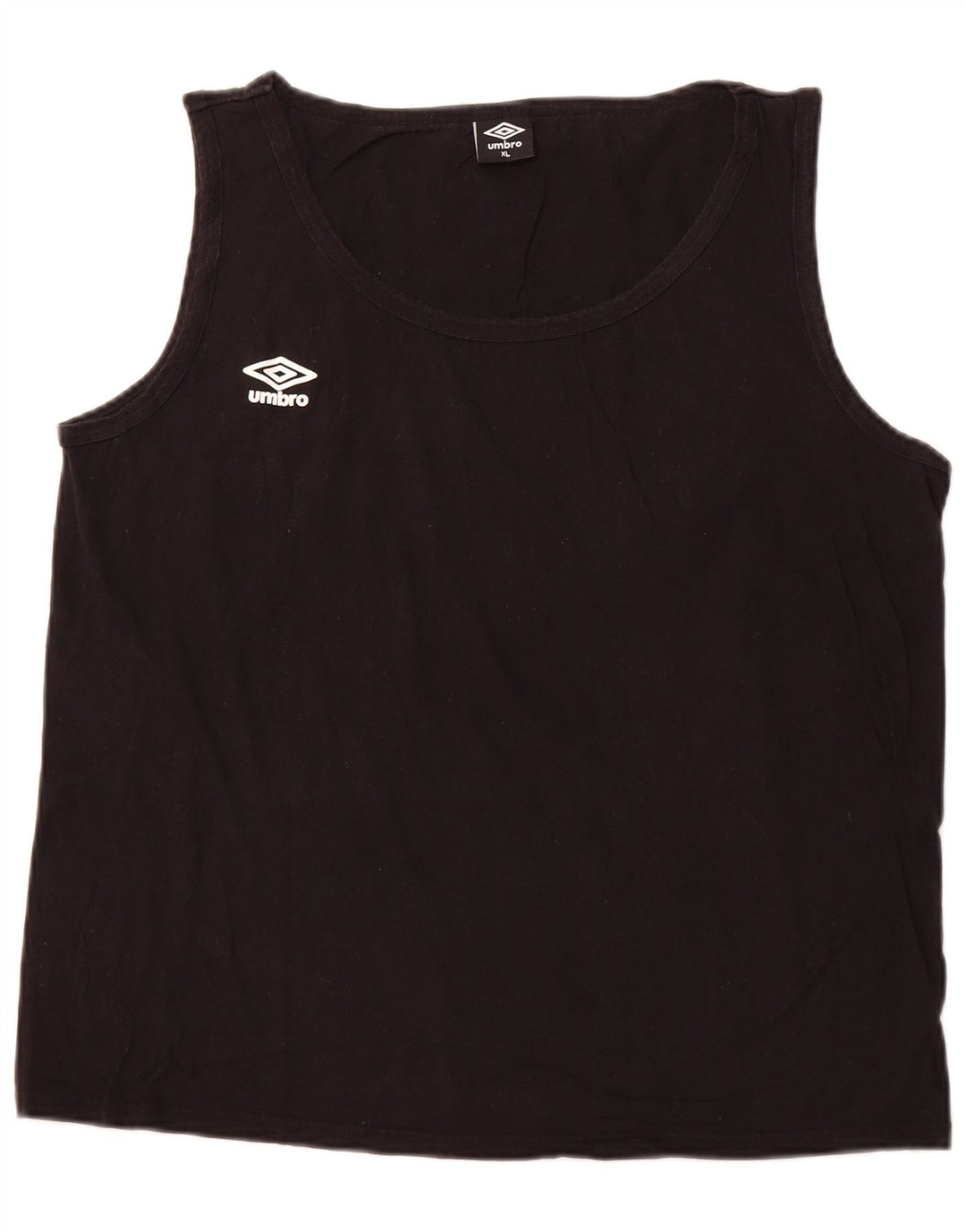UMBRO Womens Vest Top UK 18 XL Black Cotton