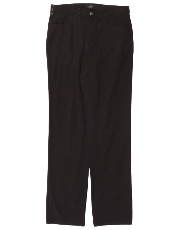 Trussardi Mens Straight Casual Trousers IT 50 Large W32 L34 Black