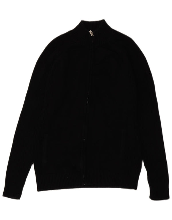 Zara Mens Cardigan Sweater Large Black